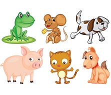 Picture of Dogs, Cats, Rabbits and a Frog!